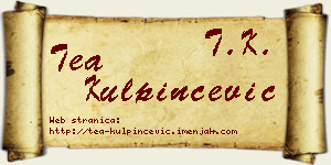 Tea Kulpinčević vizit kartica